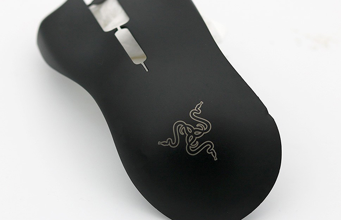 Black silicone mouse