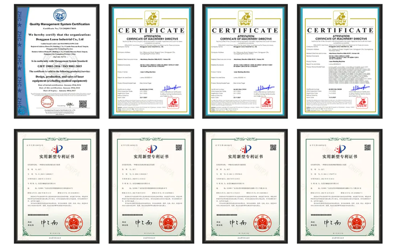 lansulaser patents and certificates