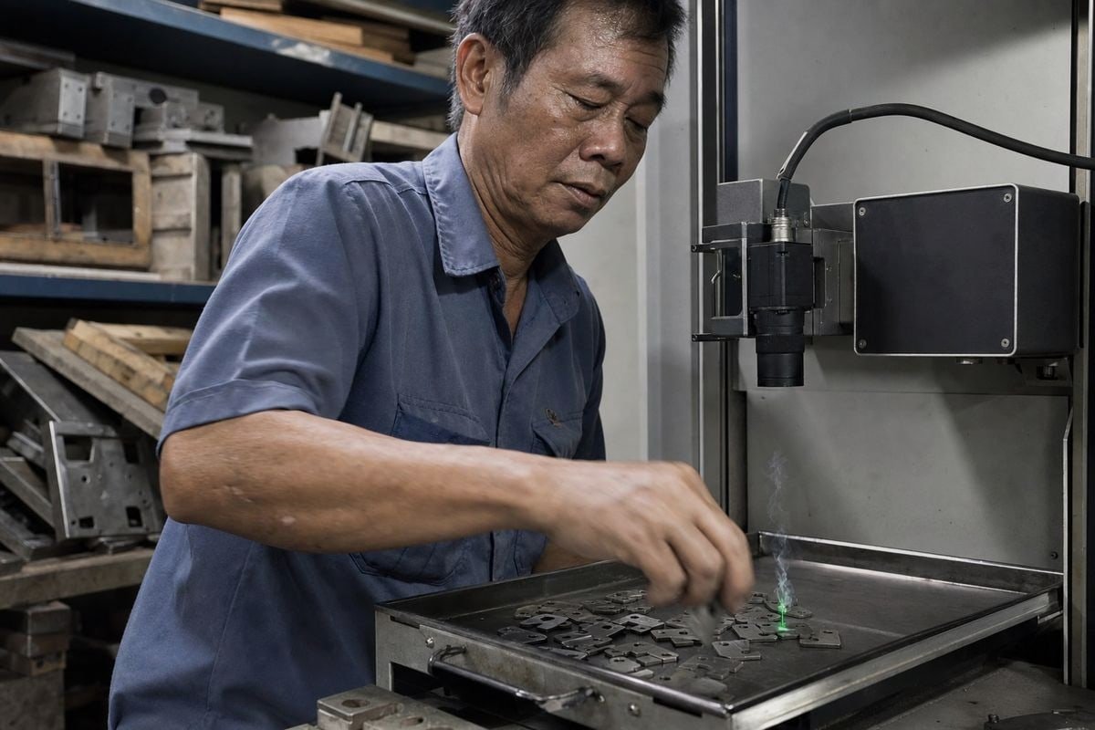 Customizable CCD laser marking machine handling irregular small-batch part geometries (ID#5)