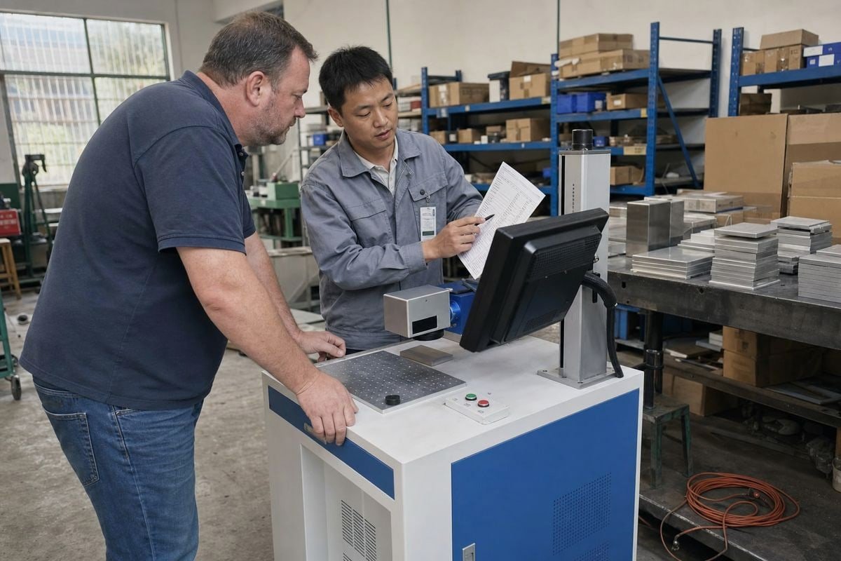 CCD laser marking machine with anti-shake and auto-focus features overview (ID#1)
