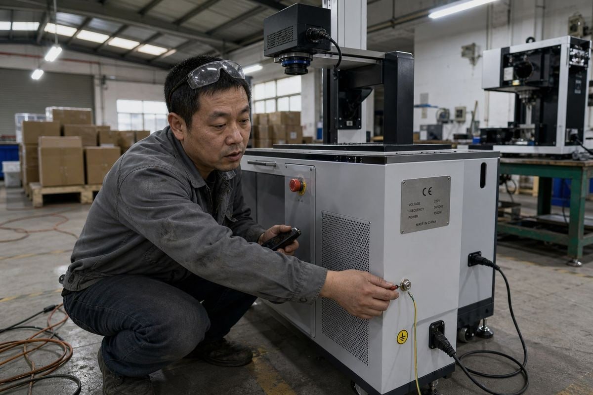Verifying CE-LVD compliance for CCD laser marking machine electrical system (ID#1)