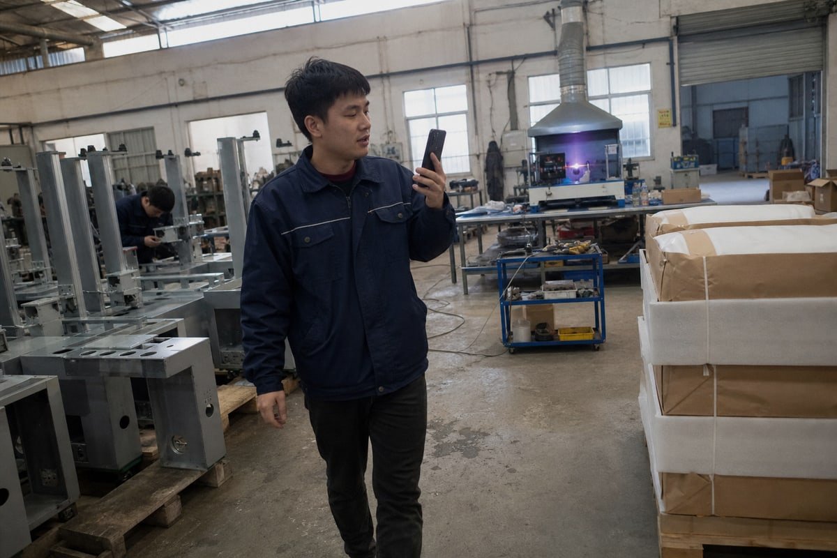 Verifying supplier factory production capacity via video tours and business license checks (ID#2)