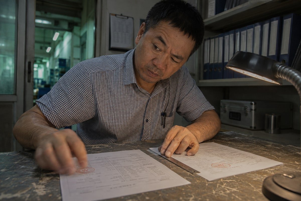 Spotting Forged Inspection Reports Checklist for spotting forged CCD laser marking machine inspection report details and errors (ID#2)