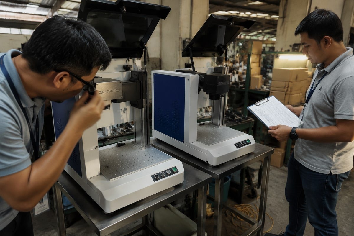 Third-party inspection methods verifying laser machine components before final delivery (ID#5)
