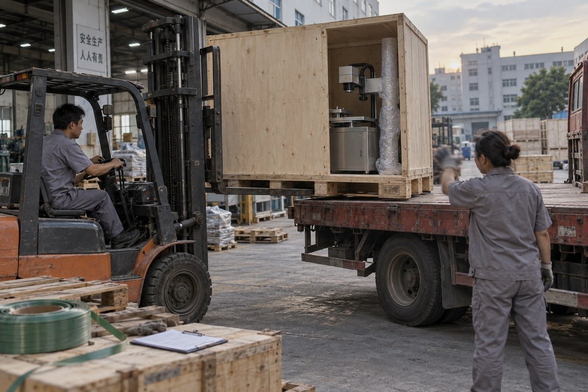 CCD laser marking machine wood packaging meeting ISPM 15 fumigation standards (ID#1)