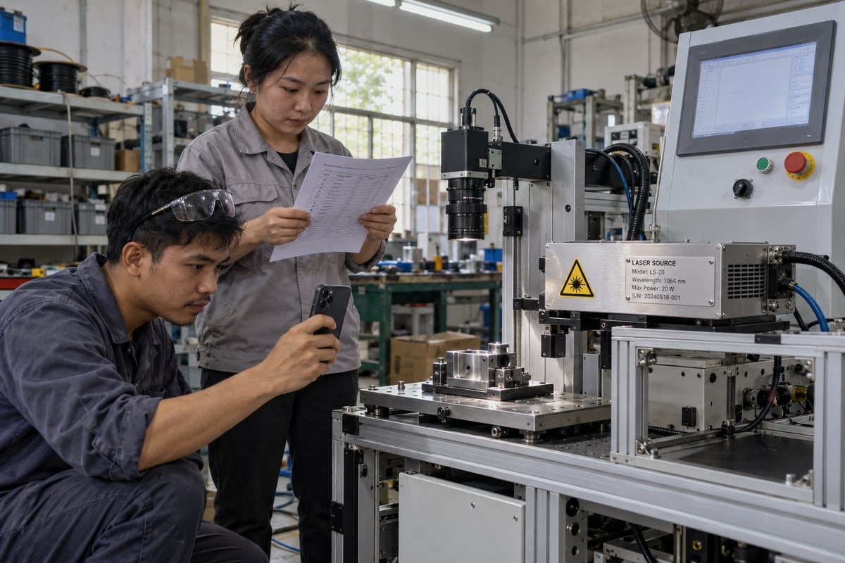 Key details to expect in a CCD laser marking machine production update report (ID#2)